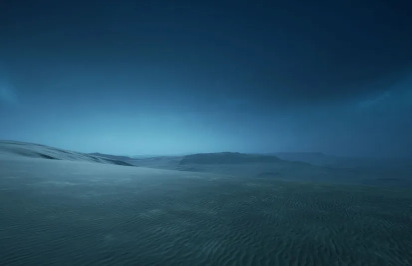 极光天空山脉沙漠场景 - Elite Landscapes: Desert