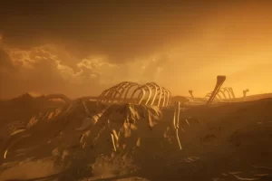 极光天空山脉沙漠场景 – Elite Landscapes: Desert II