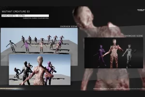 突变生物 – Mutant Creature 03 – Game Assets + Extra