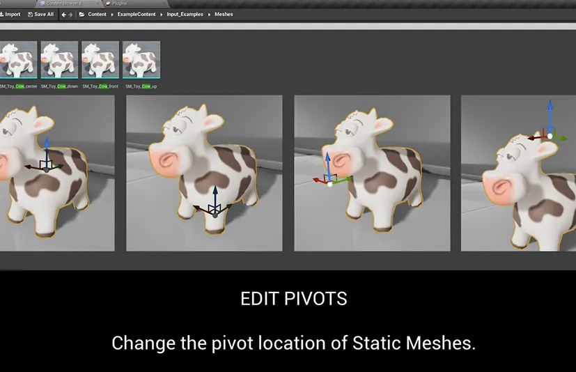 静态网格体的简易轴心工具 - Easy Pivot Tool for Static Meshes