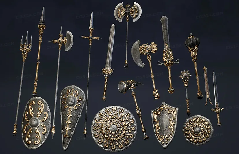 中世纪奇幻武器包 - Fantasy Weapons Pack