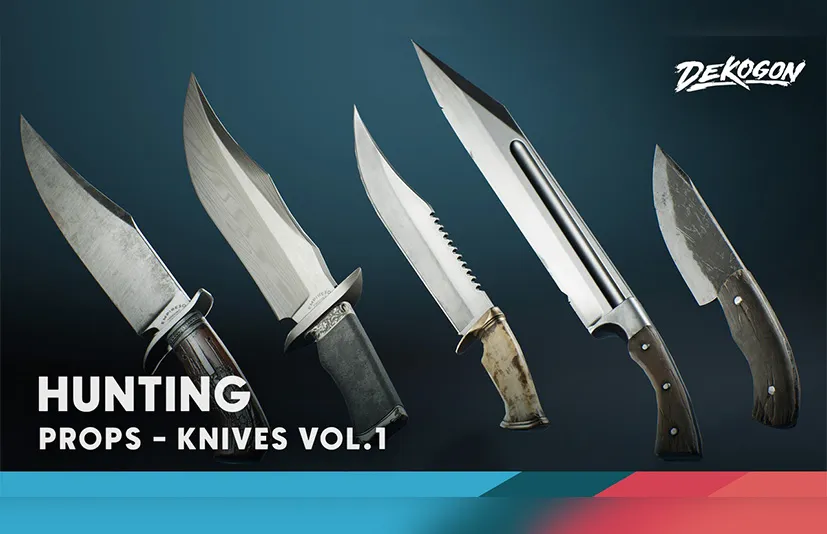 《刀具卷1 - 狩猎（4K纹理第一人称射击战术刀具）》 - Knives VOL.1 - Hunting (4K Textured FPS Tactical Knives)