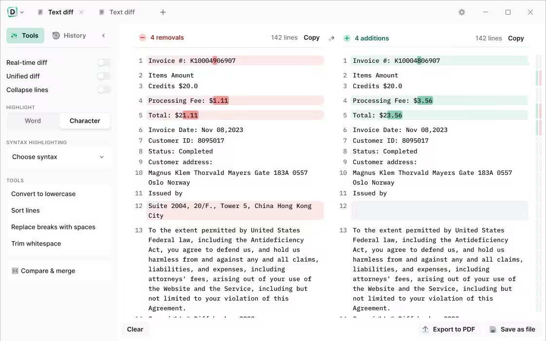 Diffchecker 7.2.7 Multilingual