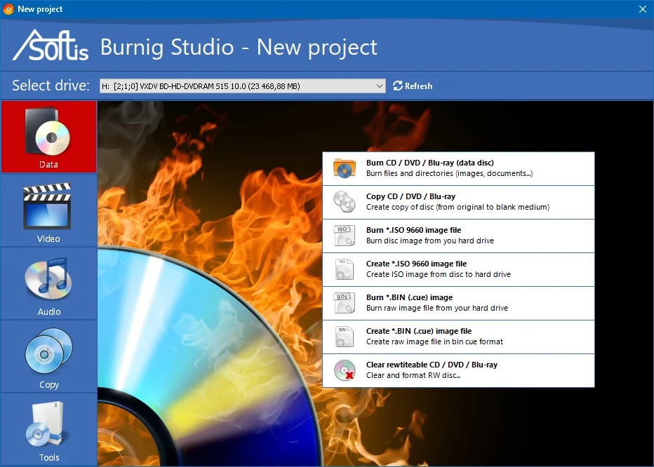 Asoftis Burning Studio 1.7