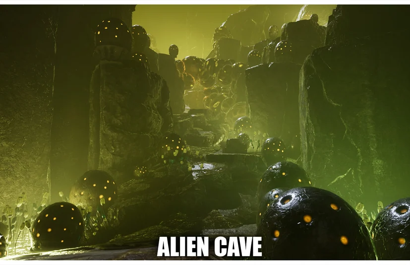 异星洞穴环境包 - Alien Cave Biome