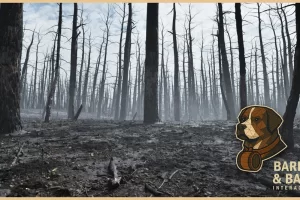 烧毁森林后果环境 – Burnt Forest Aftermath Environment