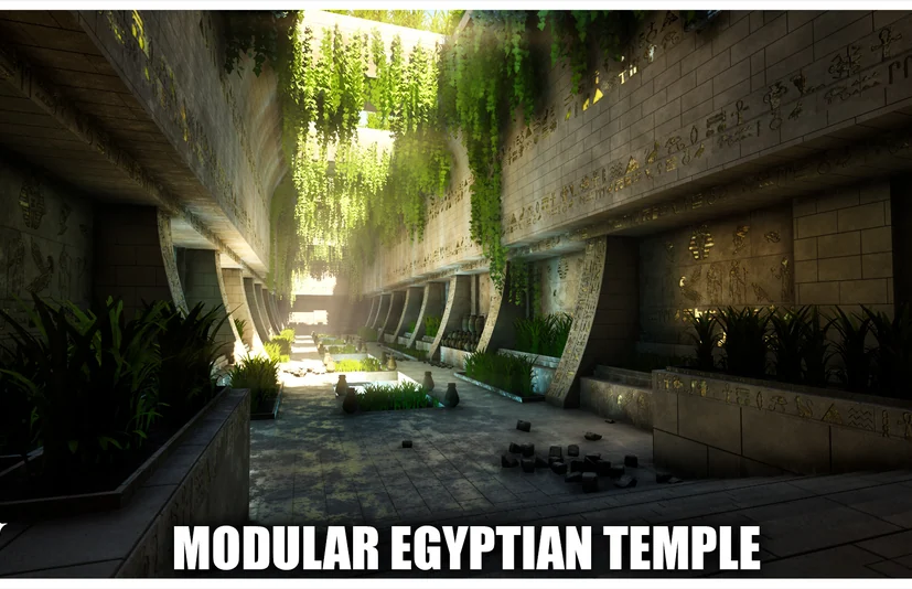 埃及神庙模块化套件 - Egyptian Temple Modular Kit