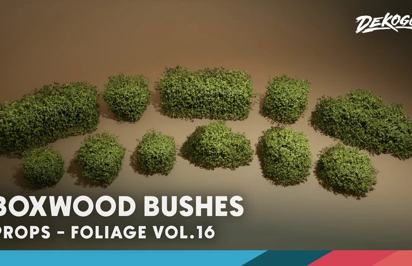 foliage VOL.16 - Boxwood Bushes (Nanite & Low Poly) - Foliage VOL.16 - Boxwood Bushes (Nanite & Low Poly)