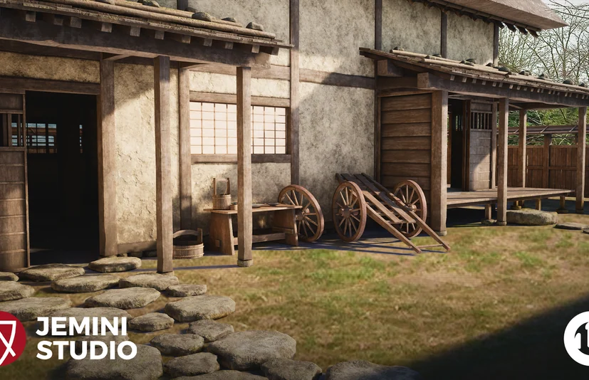 日式模块化民家(含内饰) - Japanese Modular Folk House (With Interiors)