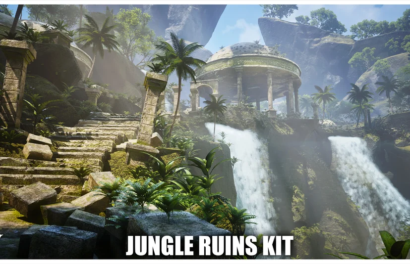 丛林遗迹模块化套件 Jungle Ruins Modular Kit