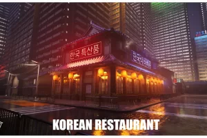 韩式餐厅环境场景 – Korean Restaurant