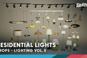 照明套装4 – 住宅（Nanite和低模） – Lighting VOL.4 – Residential (Nanite and Low Poly)