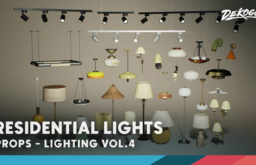 照明套装4 - 住宅(Nanite和低模) - Lighting VOL.4 - Residential (Nanite and Low Poly)