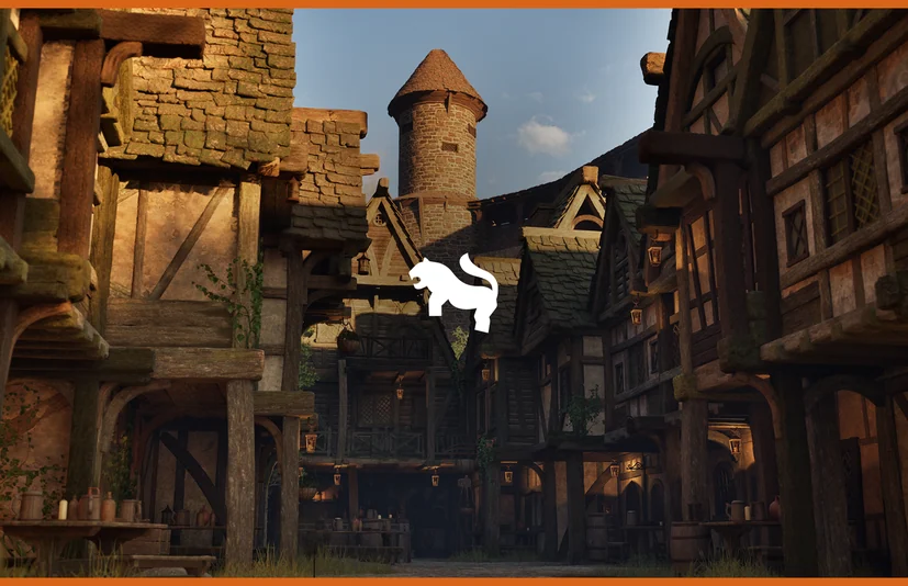 中世纪小巷环境场景 - Medieval Village Alley Environment ( Medieval Village Village Medieval Castle )