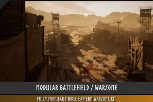 模块化战场/战区 – Modular Battlefield / Warzone (Battlefield, Warzone, Desert, Desert Town)