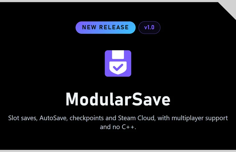 Modular Save 存档系统 - Modular Save - Cloud & Multiplayer Save Tool