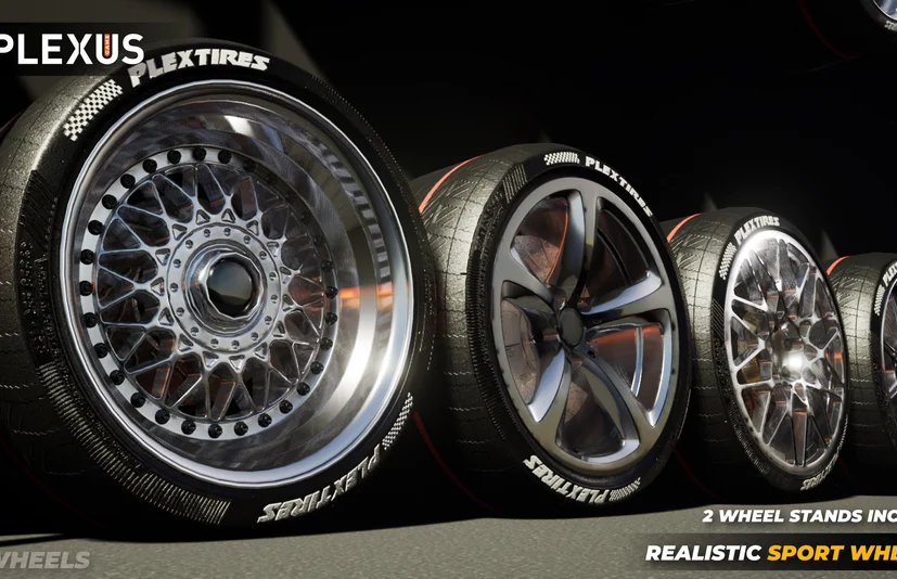 写实运动轮毂2 - 虚幻引擎 - Realistic Sport Wheels 2 - Unreal Engine