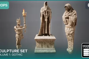 哥特式雕塑套装 – Sculpture Set – V.01: Gothic