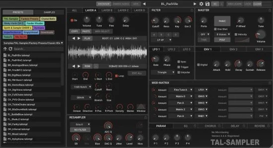 Togu Audio Line TAL-Sampler 4.9.5