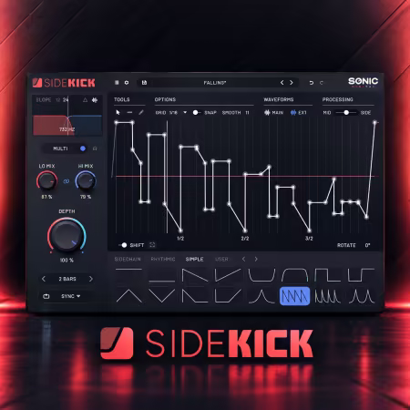 Sonic Academy SideKick 1.0.3 MacOS：侧链塑形与频谱压限插件