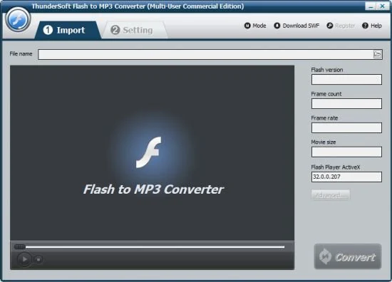 ThunderSoft Flash to MP3 Converter 4.8.1