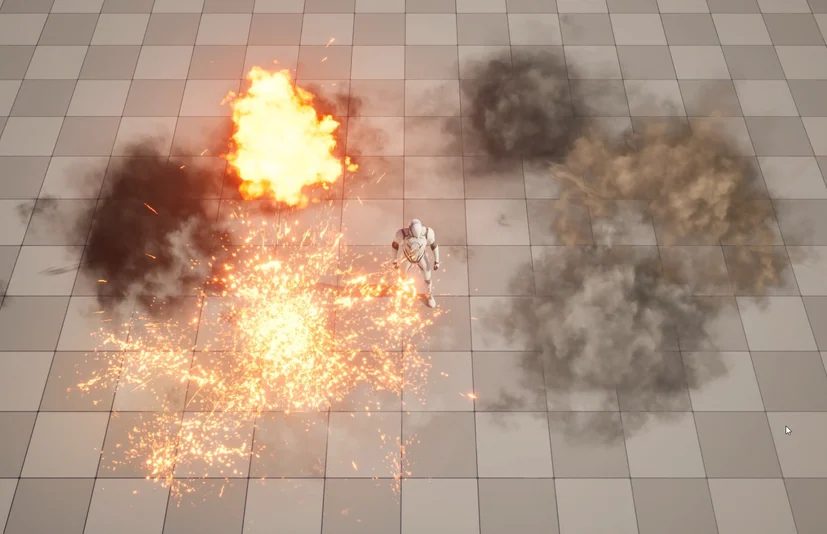 俯视角游戏模式 - 爆炸特效 - TopDown game mode - Explosions VFX